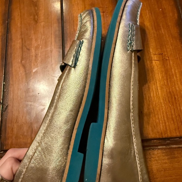 Elegant Cole haan x Nikeair cushion Metallic Loafers with blue soles for Women - Picture 3 of 6